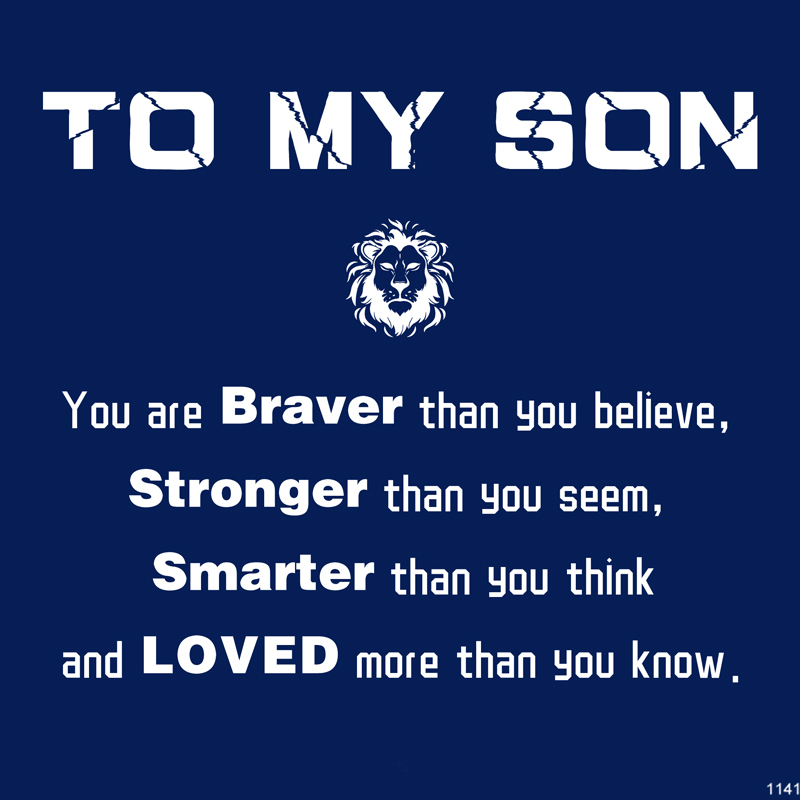 For Son - You Are Braver Infinity Braided Bracelet