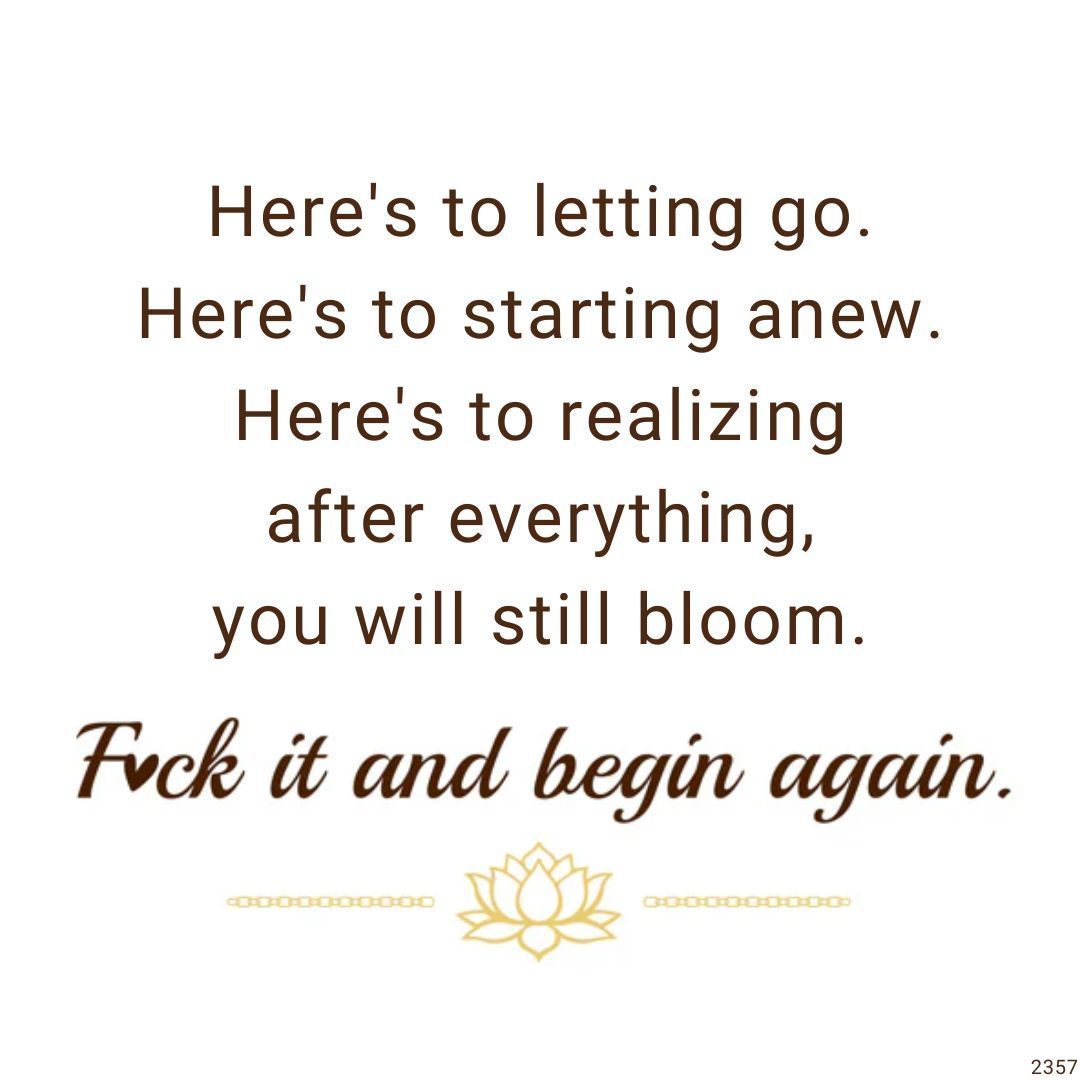 S925 Fuck It and Begin Again Lotus Necklace