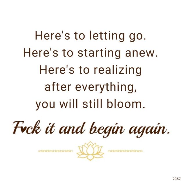 S925 Fuck It and Begin Again Lotus Necklace