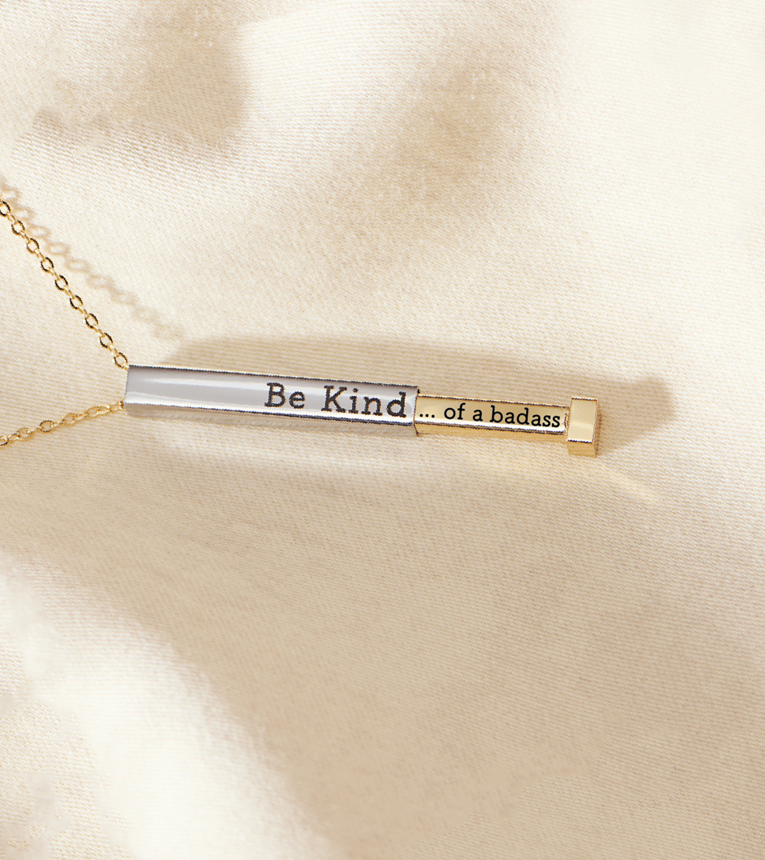 Be Kind ...of a Badass-Hidden Message Necklace