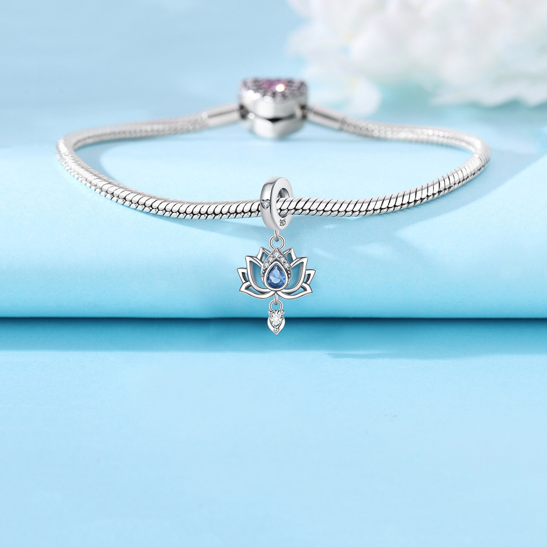Fuck It and Begin Again Lotus Flower pendant lotus Bracelet