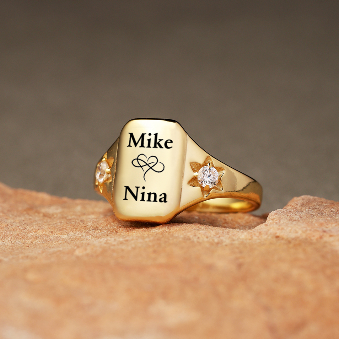 For Love - S925 You & Me Custom Ring