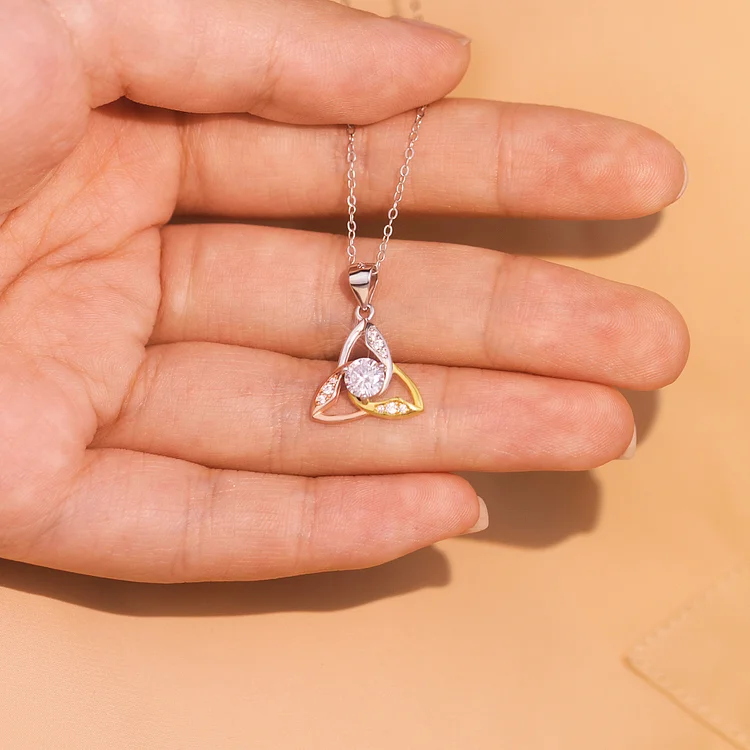 Irish By Blood American By Birth Patriot By Choice Celtic Knot Necklace