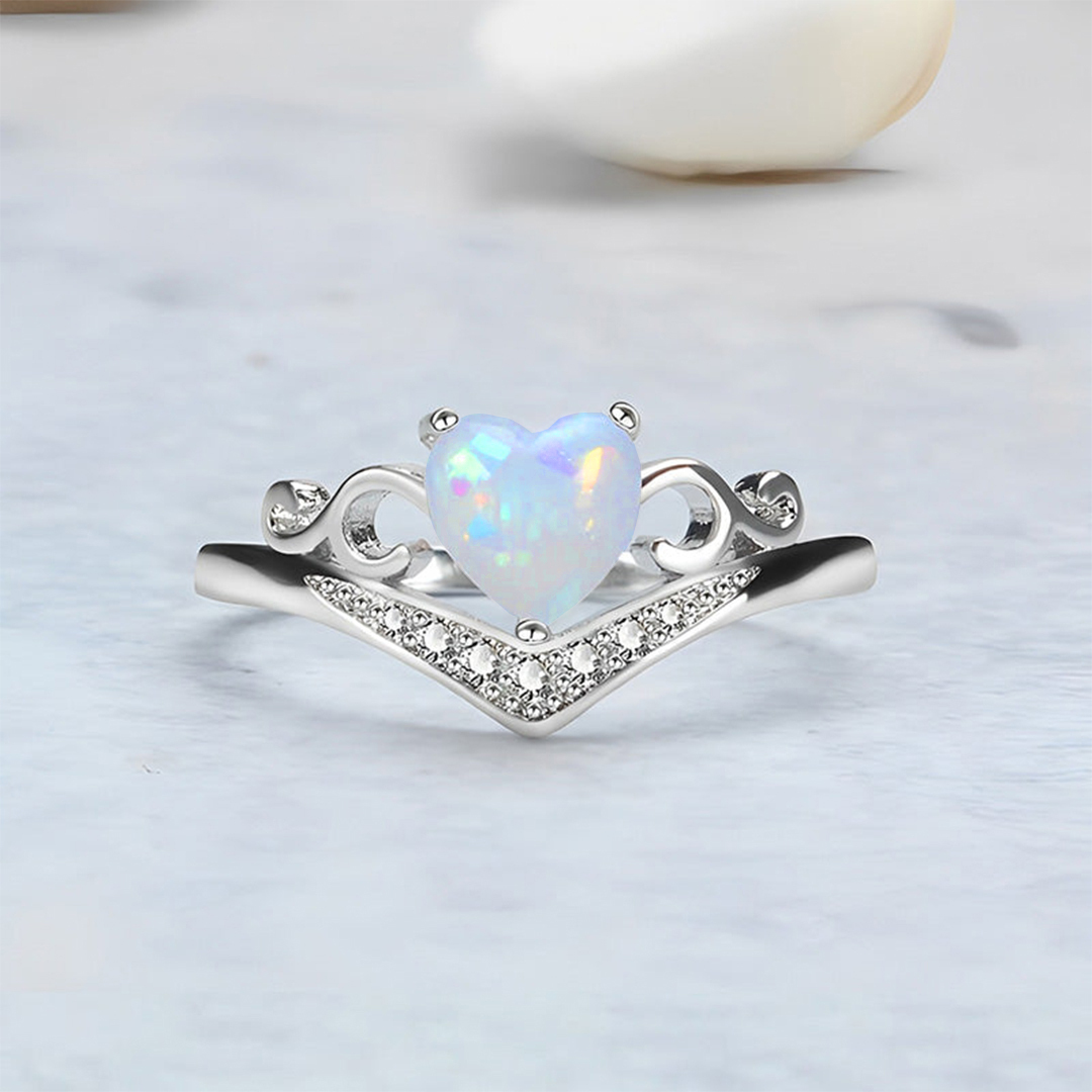 Self Love I'm choosing me  Crown Opal Stone Ring