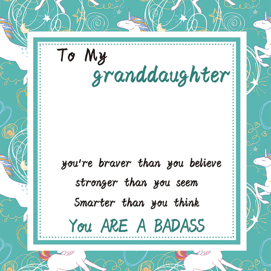 For Granddaughter - You Are A Badass Sunflower Necklace-37bracelet