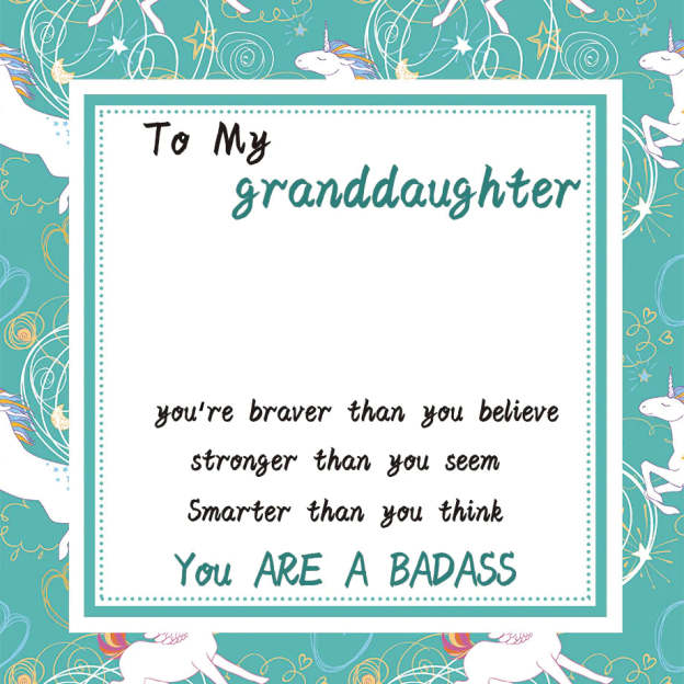 For Granddaughter - You Are A Badass Sunflower Necklace-37bracelet