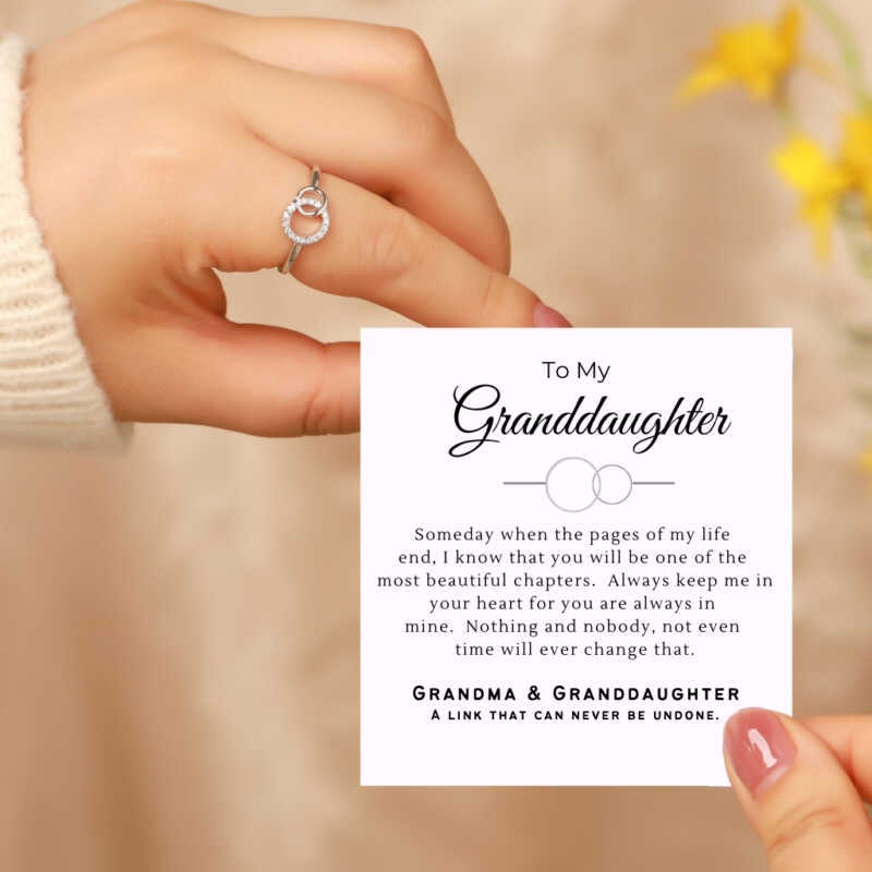 For Granddaughter-Forever Linked Ring 