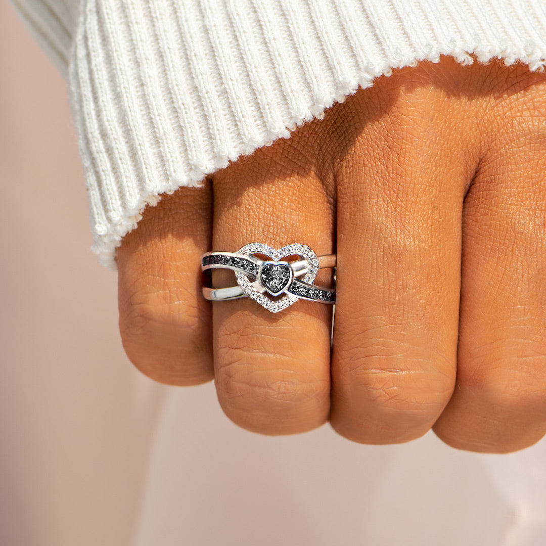 Self Love Infinity Heart Within Heart Ring