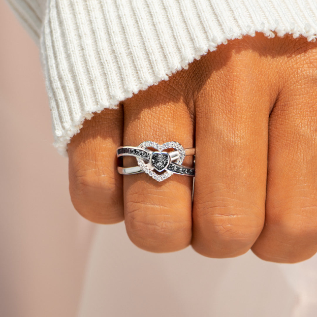 Self Love Infinity Heart Within Heart Ring
