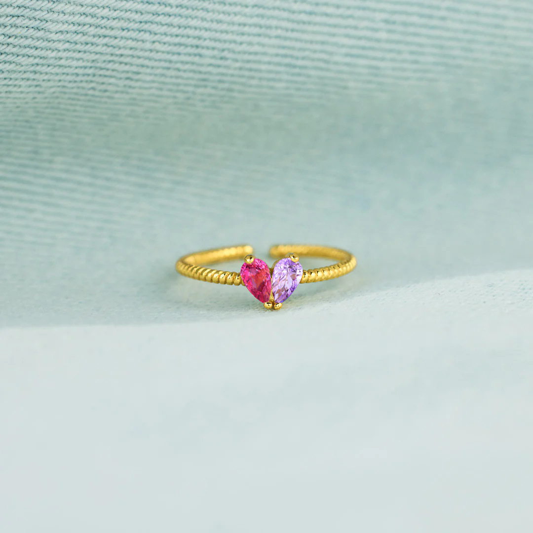 For Mother- Customize birthstone Ring