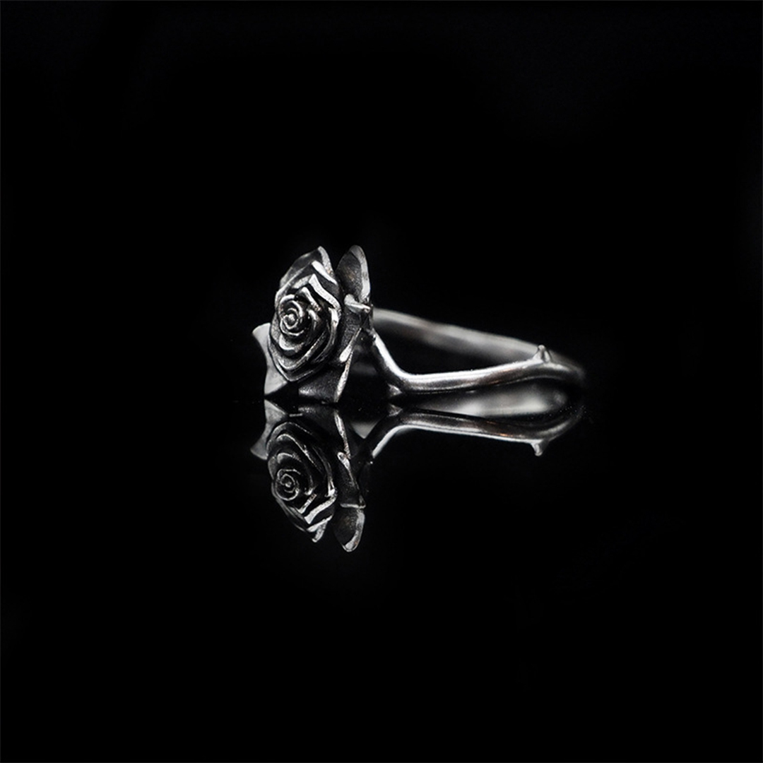  Strong as fuck Black rose Ring