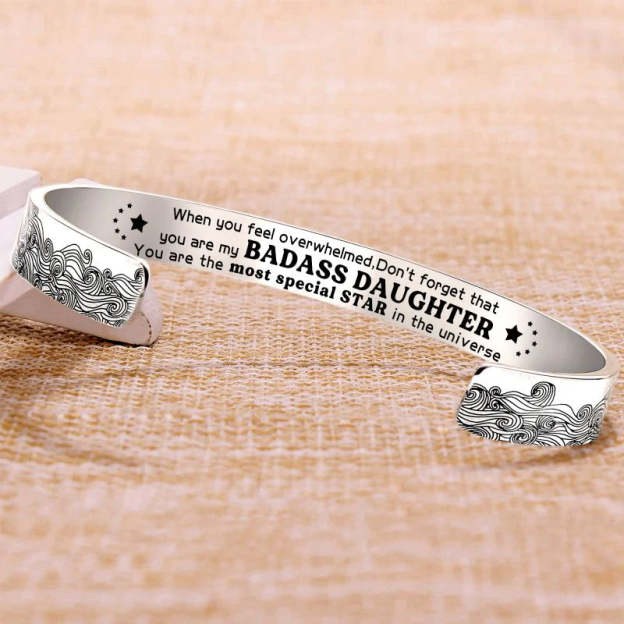 For Daughter - You Are The Most Special Star In The Universe Wave Cuff Bracelet-37bracelet