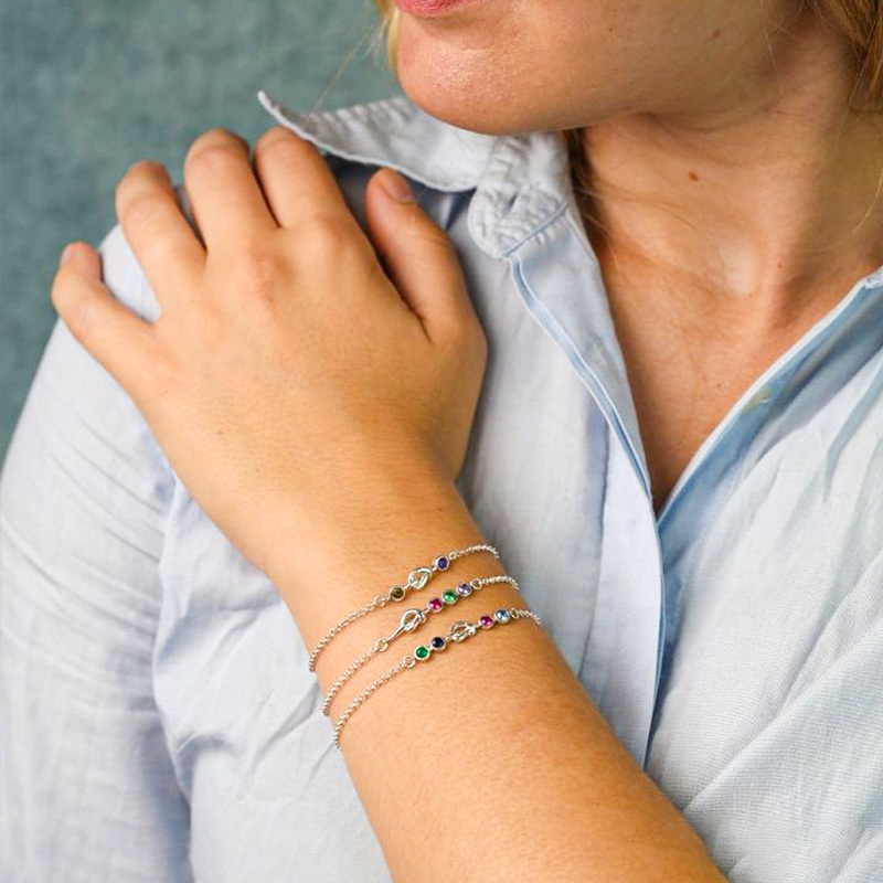 Sweethearts Birthstone Custom Bracelet