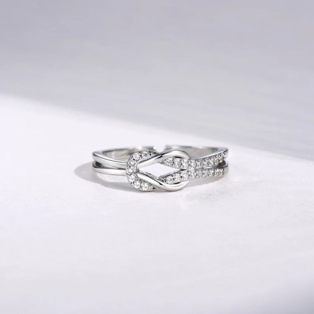 For Self - I Am Choosing My Peace Love Knot Ring