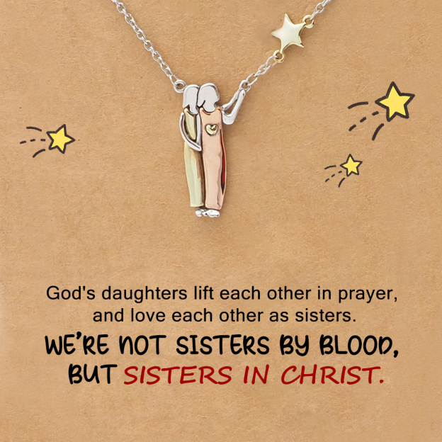 For Friend - We Are Sister in Christ Star Pendant Necklace