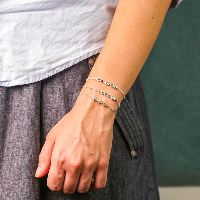 Sweethearts Birthstone Custom Bracelet