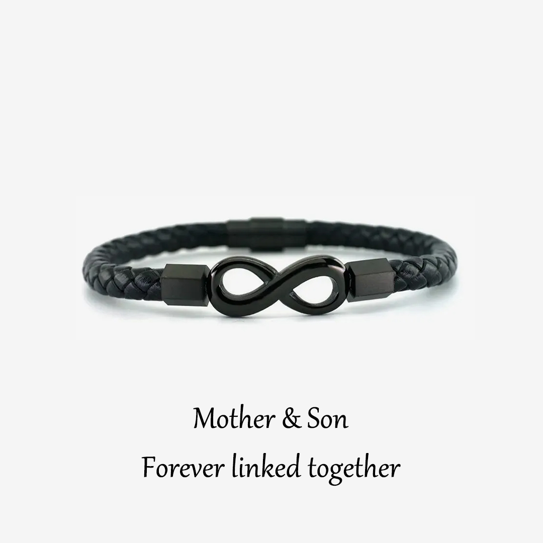 For Son - Ceramic Infinity Braided Bracelet