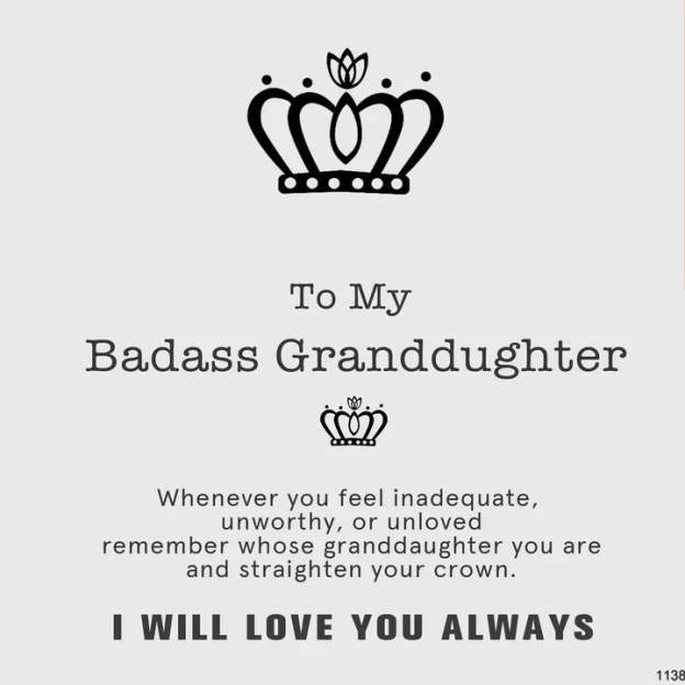For Granddaughter - I Will Love You Always Crown Keychain-37bracelet