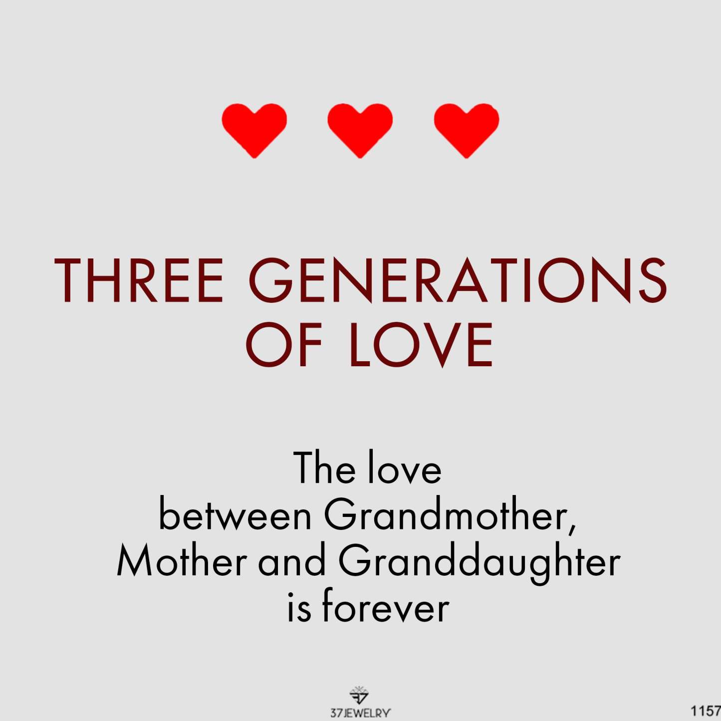 For Three Generations - The Love Between Grandmother, Mother And Daughter Is Forever Three Circle Bracelet