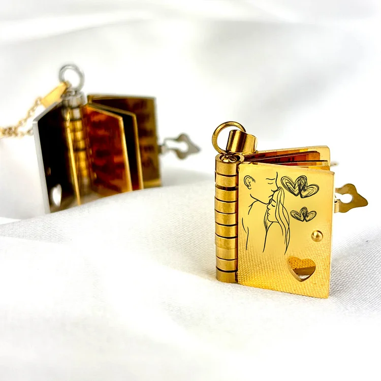 For Love - My Special Girl Book Necklace