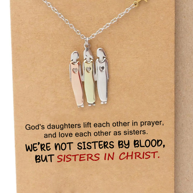 For Friend - We Are Sister in Christ Star Pendant Necklace
