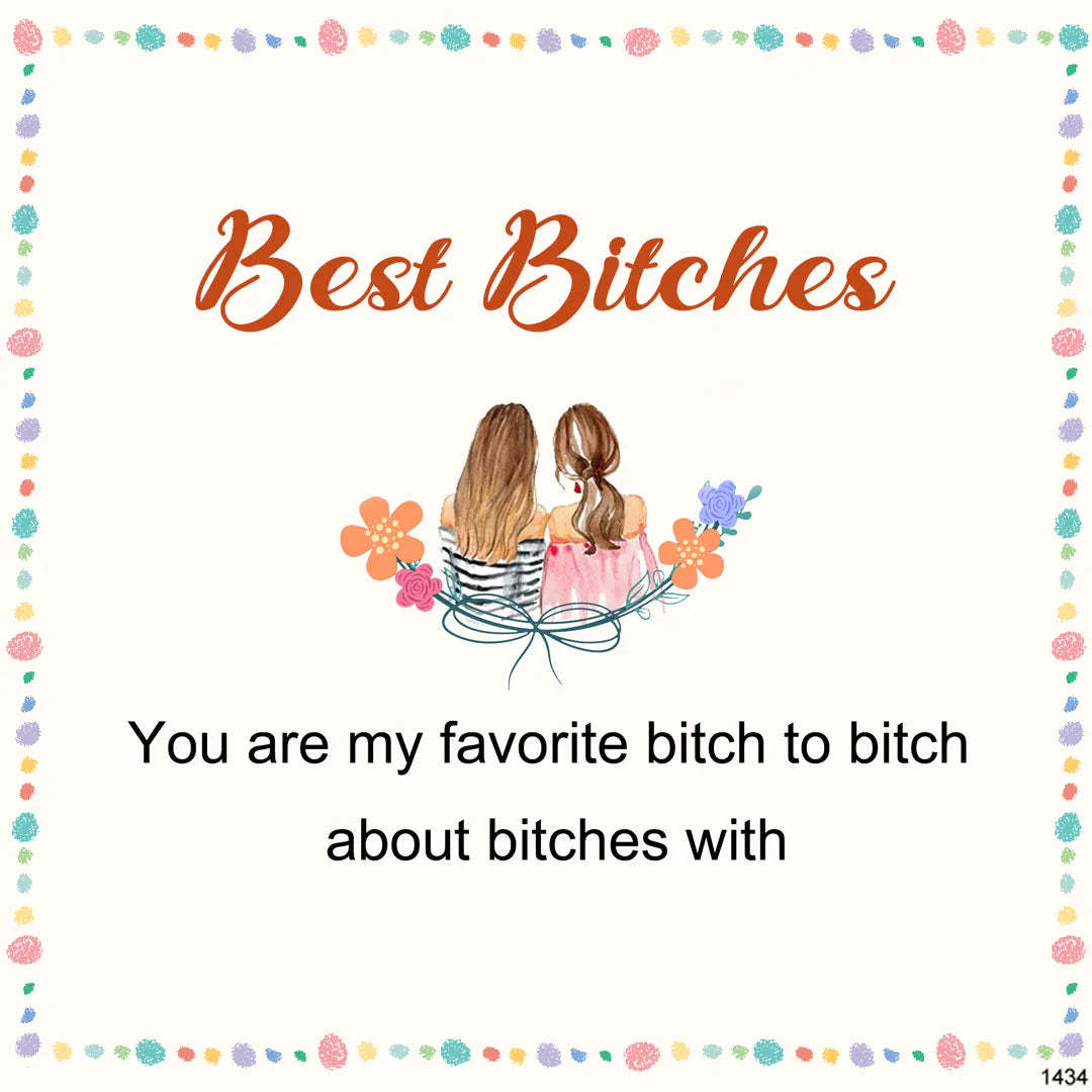 For Friend - Best Bitches Cuff Bracelet-37bracelet