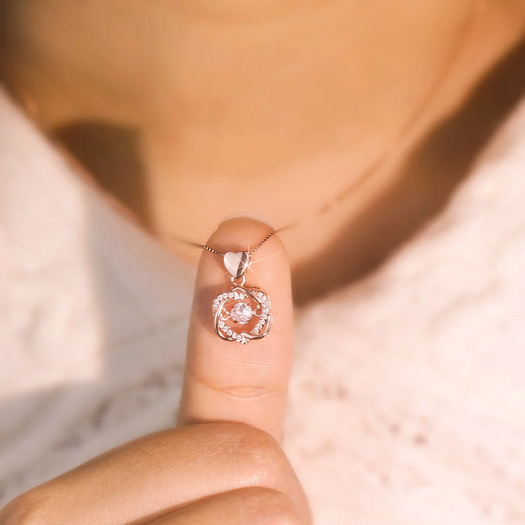 For Daughter - S925 We Are Forever Linked Together Love Knot Necklace