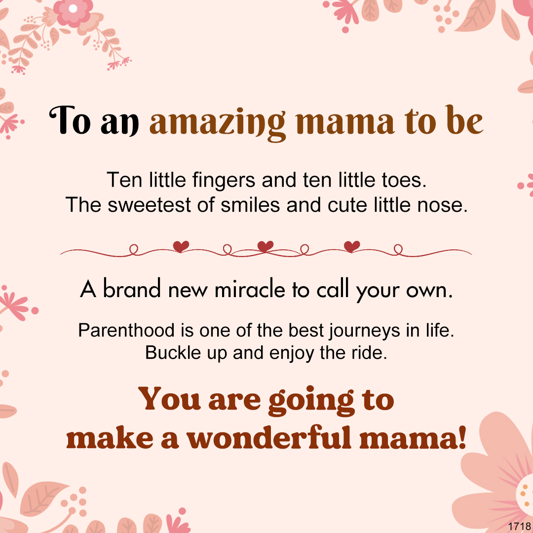 For Mother - S925 You Are Going to Make a Wonderful Mama Baby Palm and Feet Ring