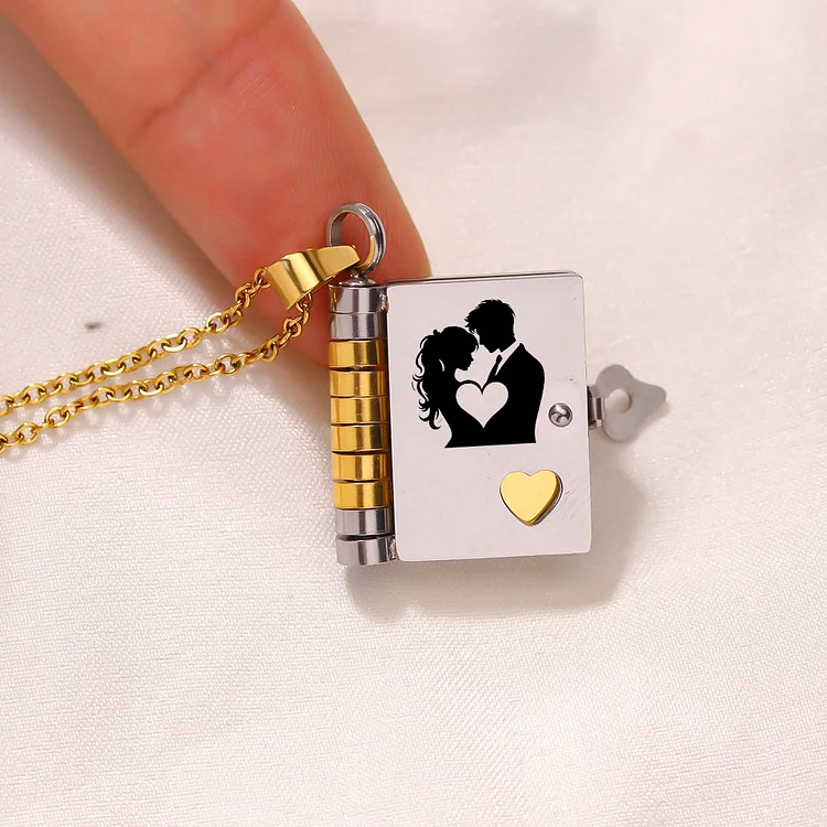 For Love - Remember Whose King You Are Book Necklace