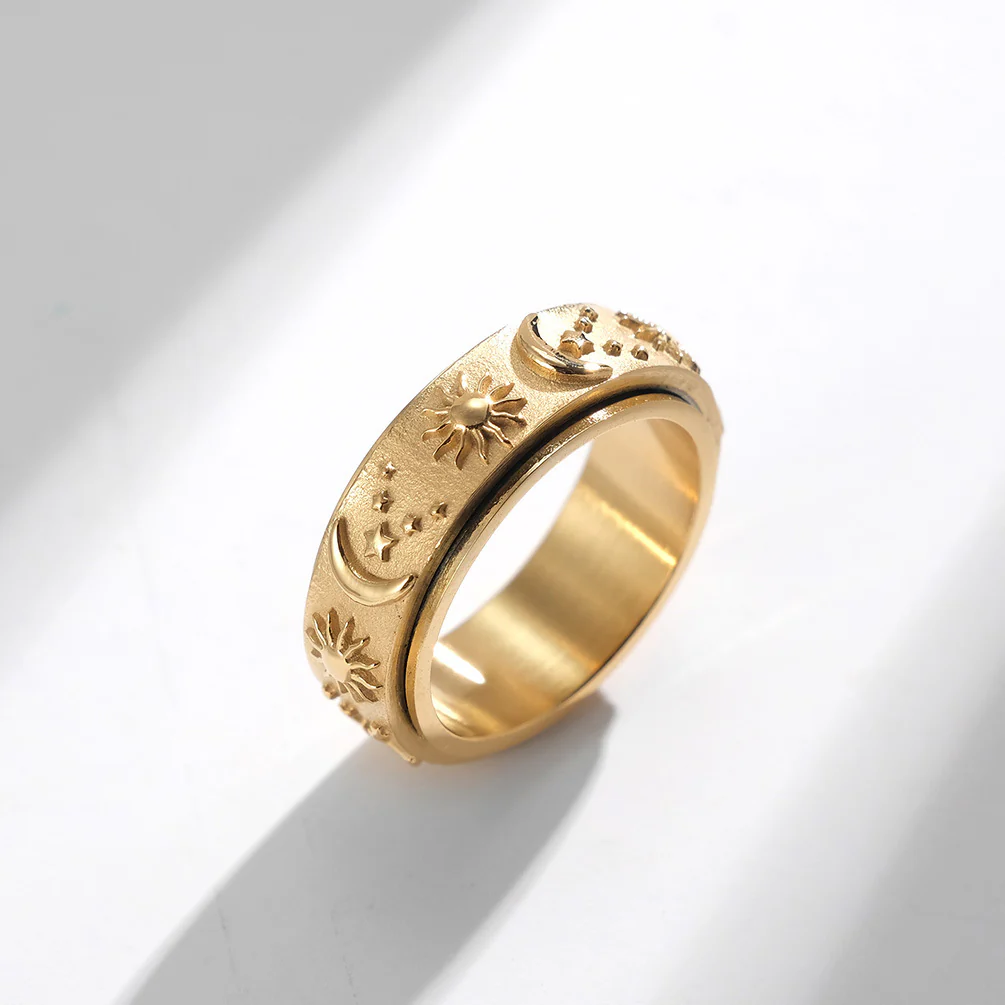 Sun And Moon Rotating Ring
