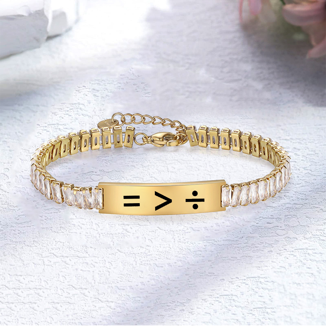 Equality Short Tennis Bracelet