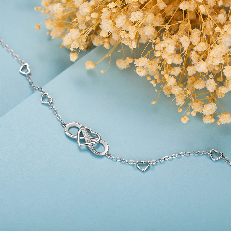 For Grandaughter - S925 You Will Always Have Me,And I Will Always Have You Infinite Heart Bracelet