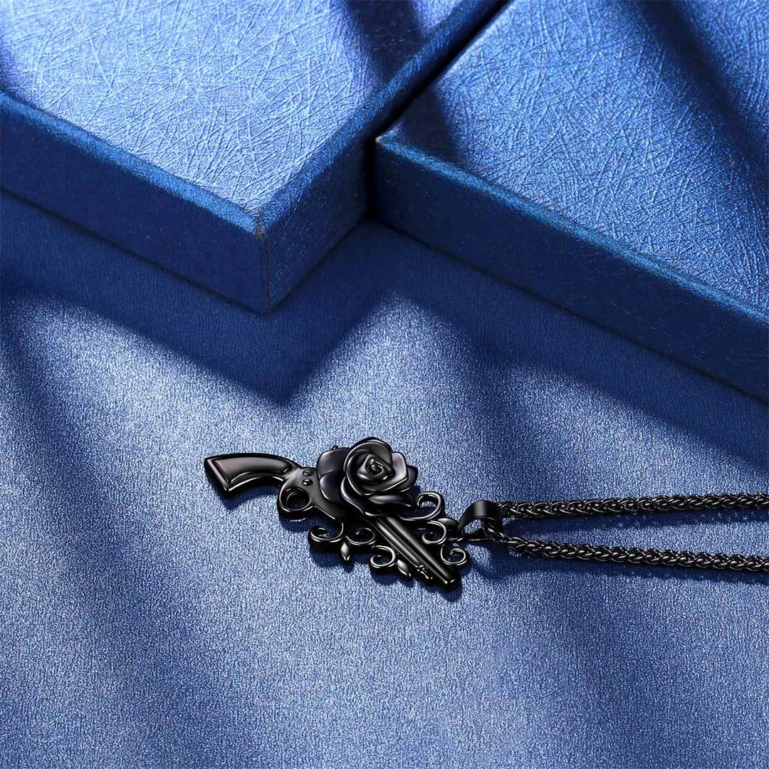 For Friend-You Are The Thelma To My Louise Black Rose Tube Necklace