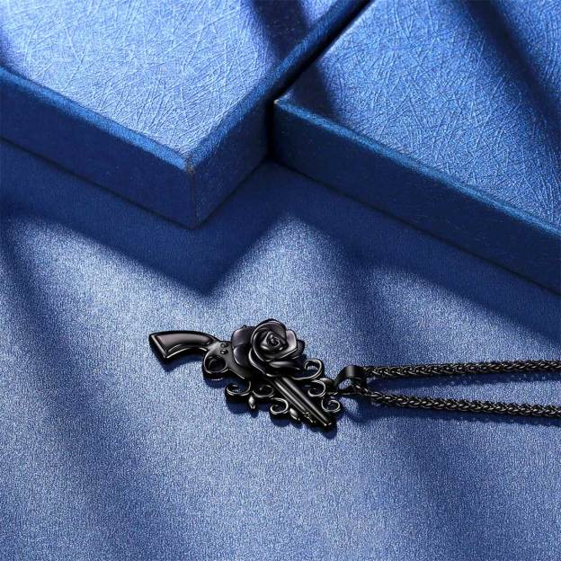 For Friend-You Are The Thelma To My Louise Black Rose Tube Necklace
