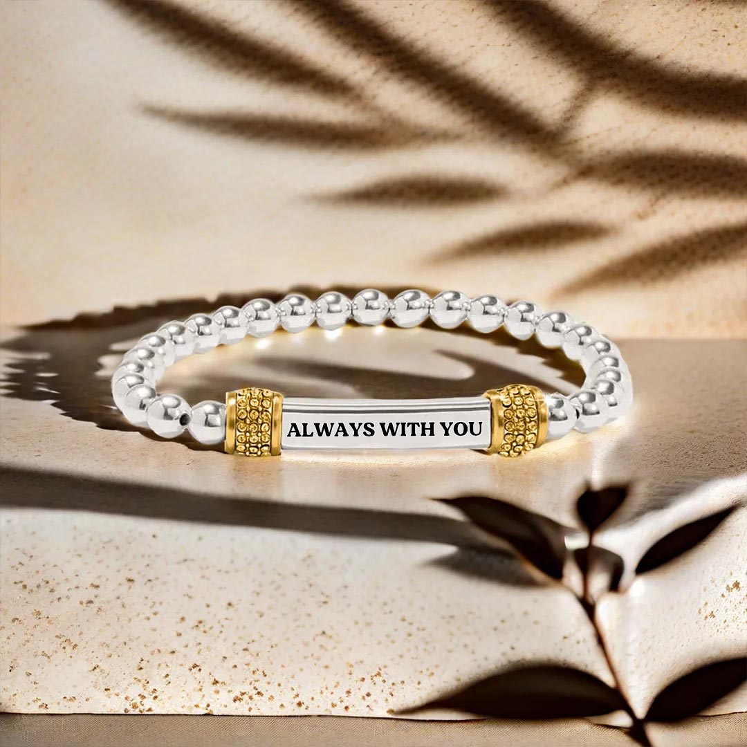 For Granddaughter-Always With You Dainty diamond bead Bracelet