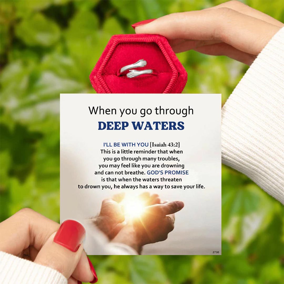 Through Deep Waters I'll Be With You Ring