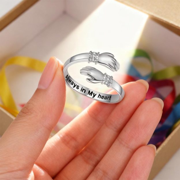For Granddaughter -Hug from Heaven Memorial Ring 