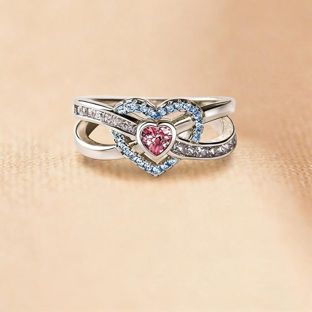 For Love - S925 I Love You Until Infinity Runs Out Custom Infinite Love Cubic Zirconia Ring