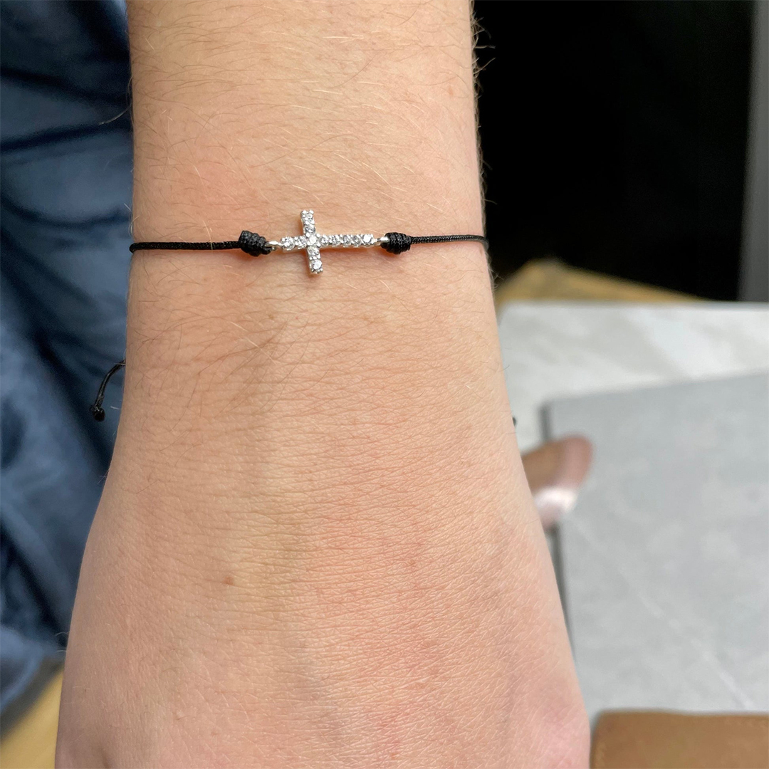 For Friend - Sisters In Christ Are Sisters For Life Cross Bracelet