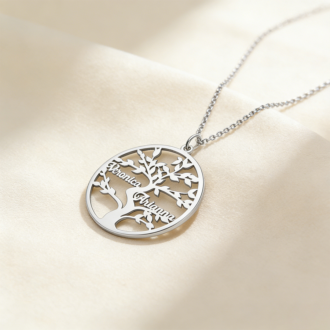 For Mom - The Family Root Customized 1-10 Names Family Tree Necklace