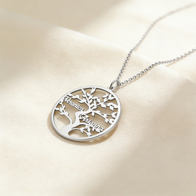 For Mom - The Family Root Customized 1-10 Names Family Tree Necklace