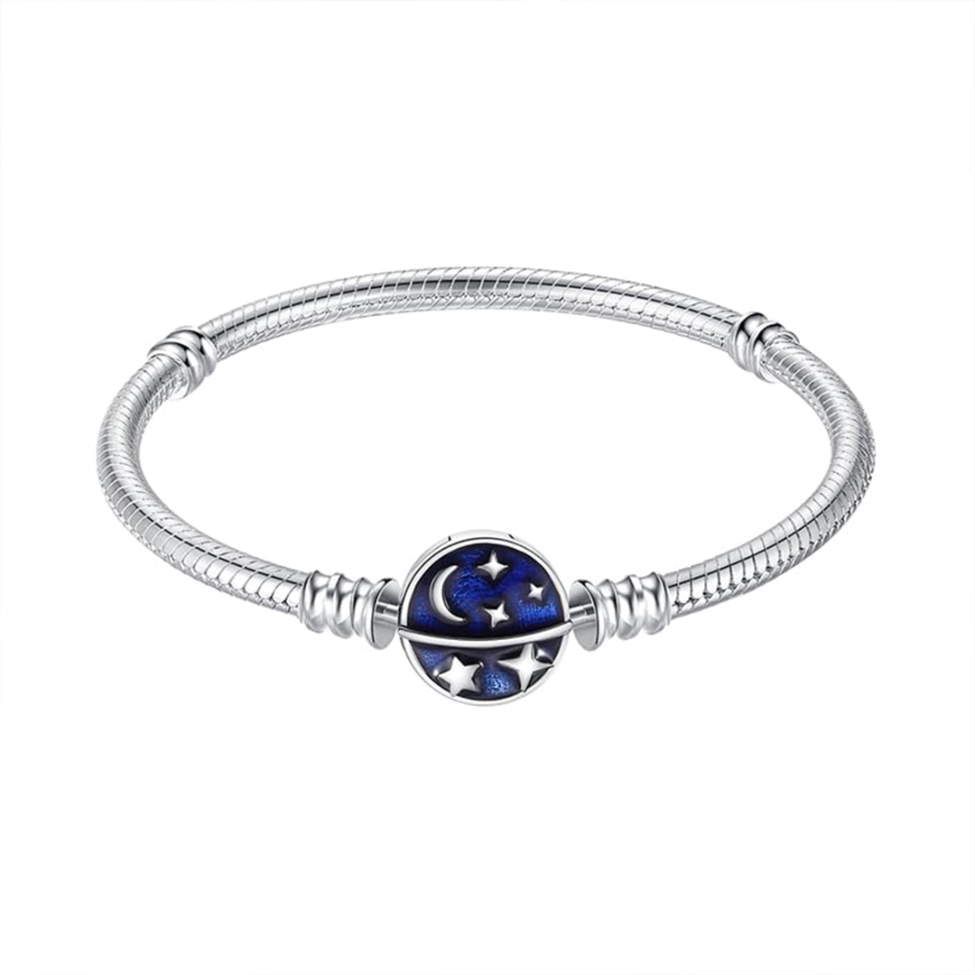 For Daughter-in-Law - Always Shine Like The Brightest Star Blue Planet Beaded Bracelet