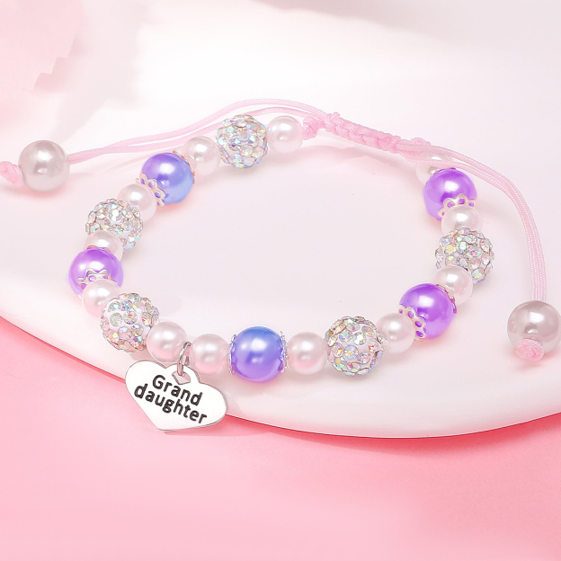For Granddaughter- You Are My Most Beautiful Chapter Pendant Pearl Bracelet