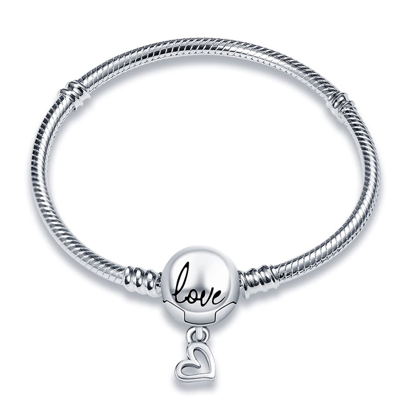 For Daughter - S925 I’ll Always Be With You Love Snake Bone Chain Bracelet