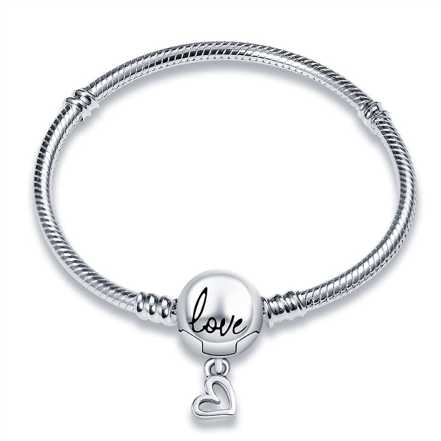 For Daughter - S925 I’ll Always Be With You Love Snake Bone Chain Bracelet