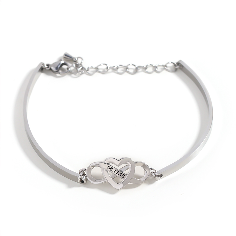 Date Custom Infinite Love Bracelet