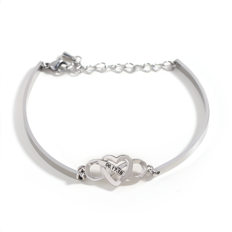Date Custom Infinite Love Bracelet