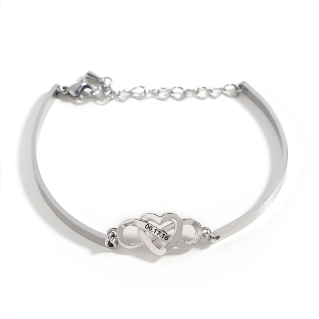 Date Custom Infinite Love Bracelet