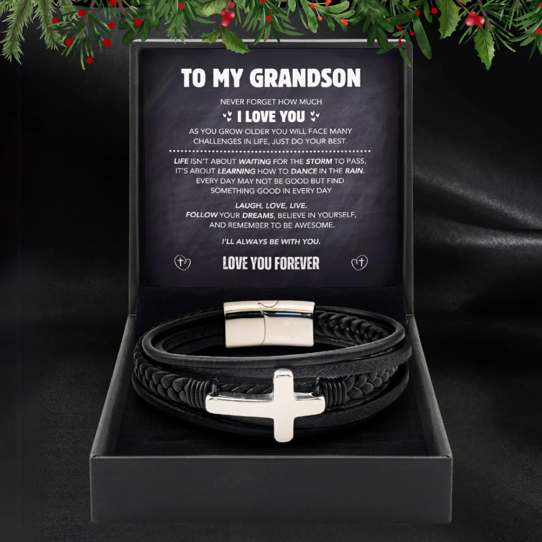 Grandson's Eternal Guardian Faith Bracelet