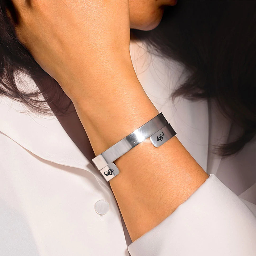 For Daughter - Never Forget That I Love You Infinity Heart Cuff Bracelet-37bracelet